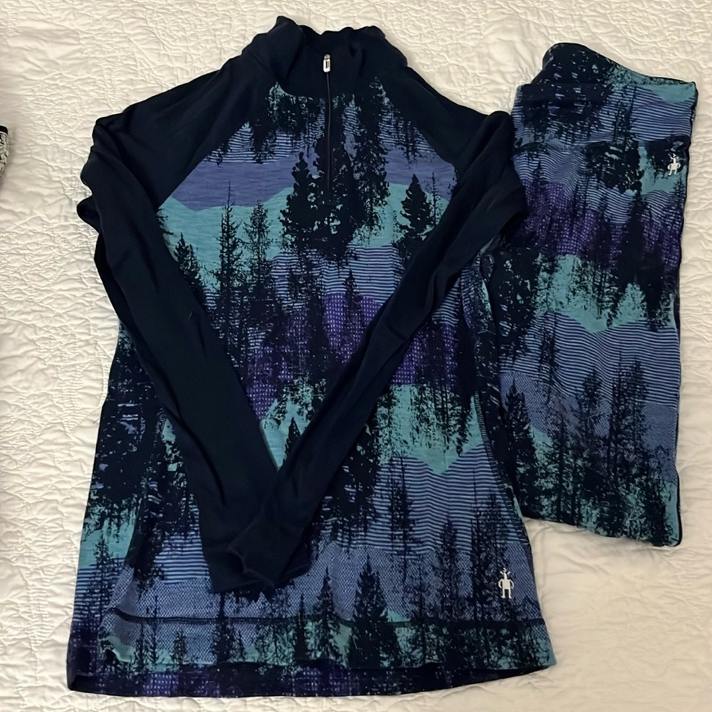 Smart Wool Large merino base layer set